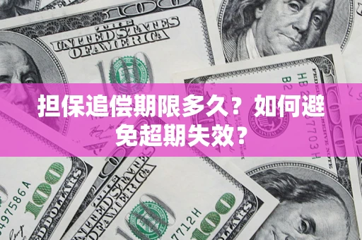 济南担保追偿期限多久？如何避免超期失效？