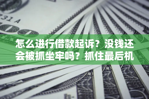 济南怎么进行借款起诉？没钱还会被抓坐牢吗？抓住最后机会！