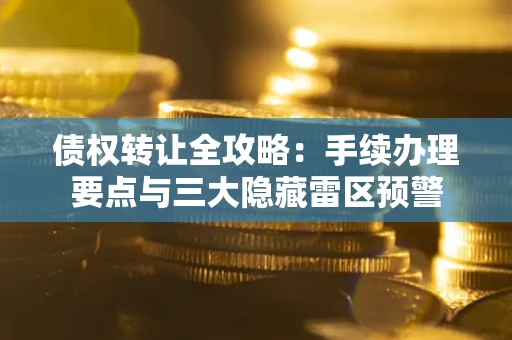 济南债权转让全攻略：手续办理要点与三大隐藏雷区预警